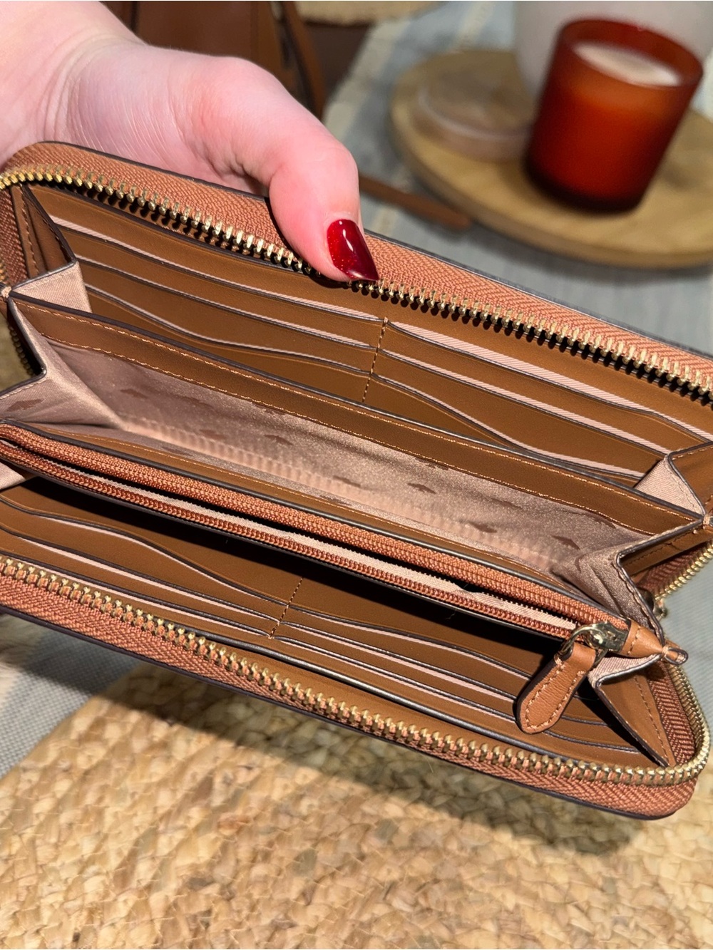 Kate Spade Tan Leather Tote with Wallet - Picture 14 of 14